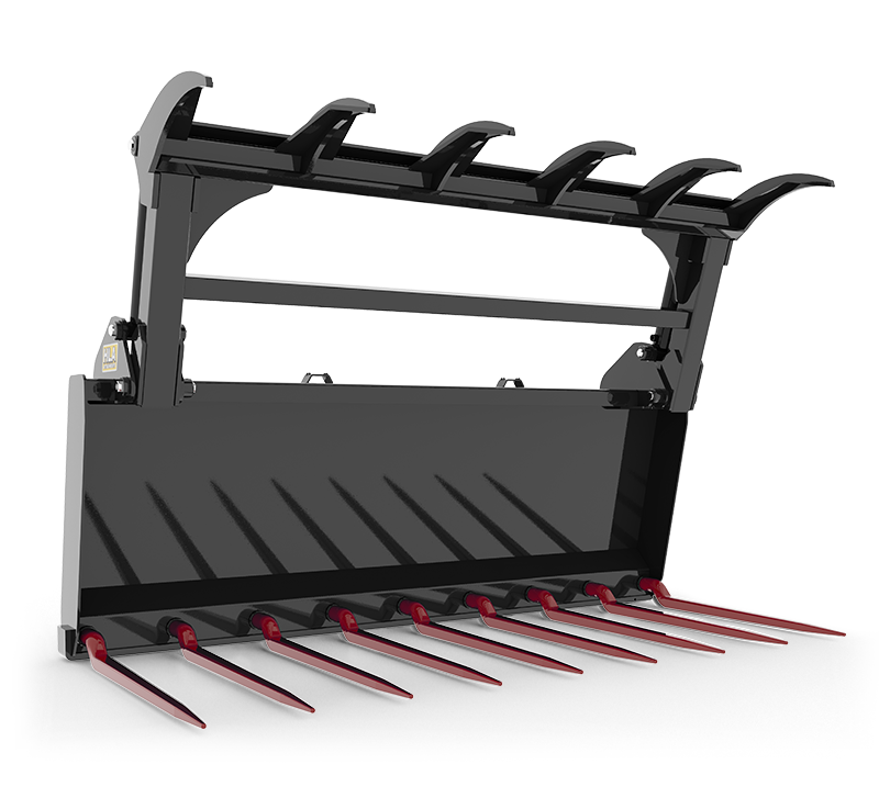 View the fourth image of the Manure Fork with Cranked Kverneland Tine & Skidsteer Grapple