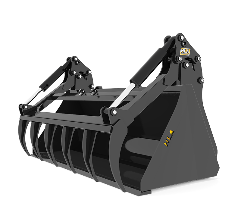 Standard (Skidsteer) Bucket & Regular Utility Grapple Studio Product