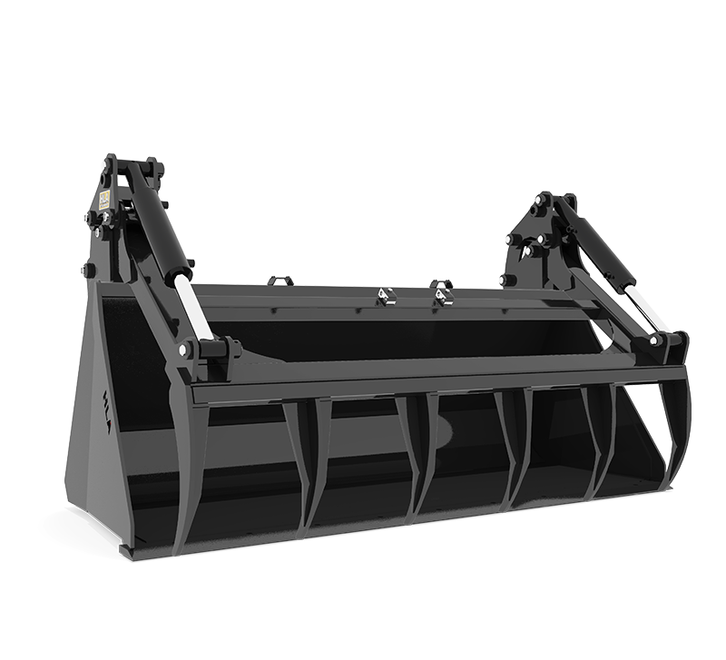 View the third image of the Standard (Skidsteer) Bucket & Regular Utility Grapple