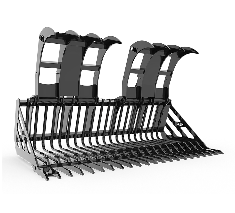 View the fourth image of the Stone Fork (Retainer Style Tine) with Split Grapple - REGULAR DUTY