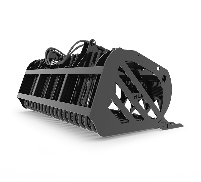 View the second image of the Stone Fork (Retainer Style Tine) with Split Grapple - HEAVY DUTY