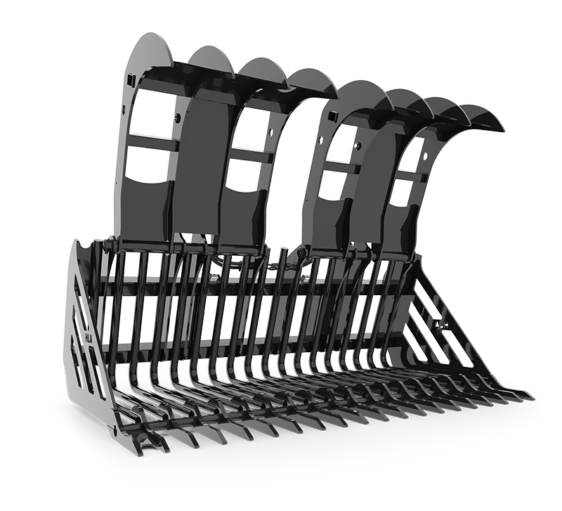 View the fourth image of the Stone Fork (Retainer Style Tine) with Split Grapple - HEAVY DUTY